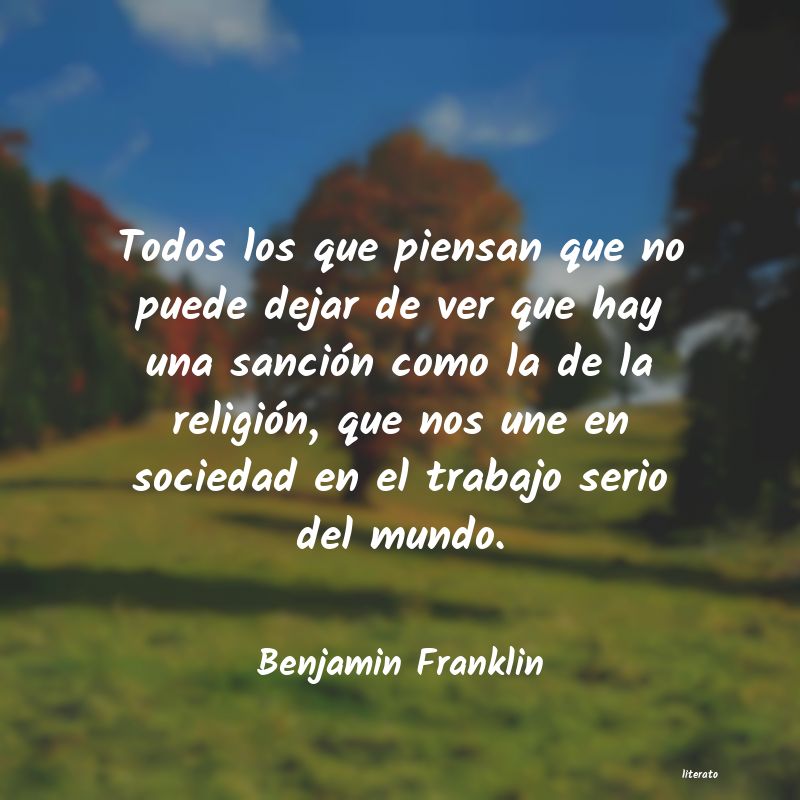 Frases de Benjamin Franklin