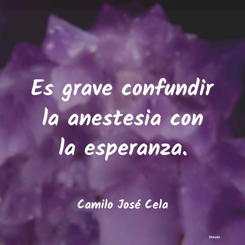 frases de Camilo José Cela