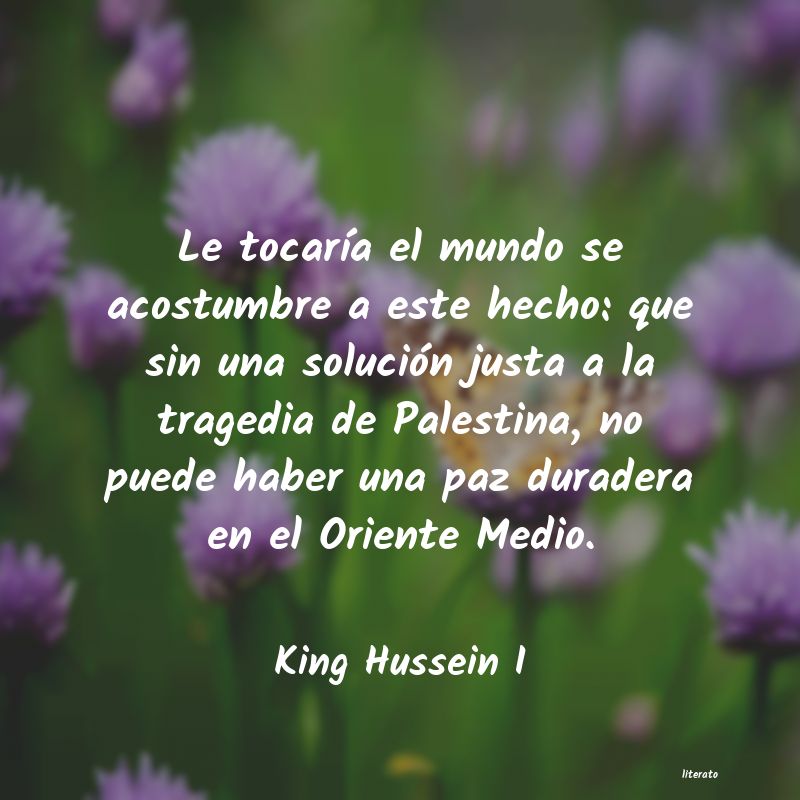 frases de King Hussein I