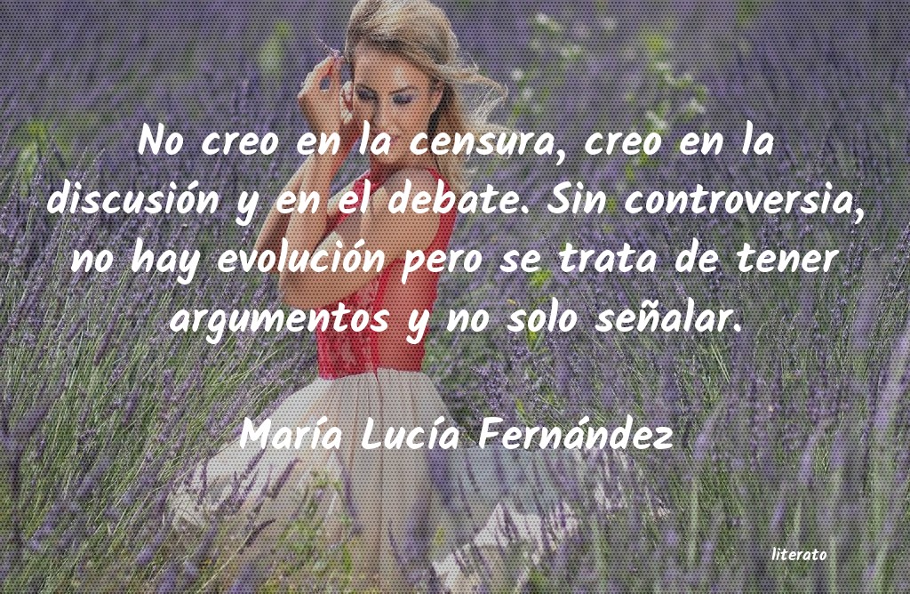 frases de MarÃa LucÃa Fernández