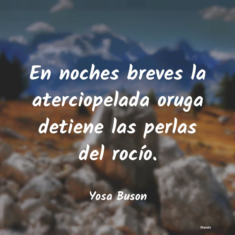 Frases de Yosa Buson