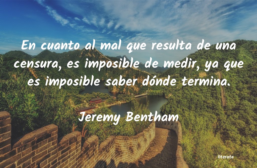 Frases de Jeremy Bentham