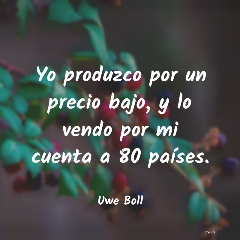 frases de Uwe Boll