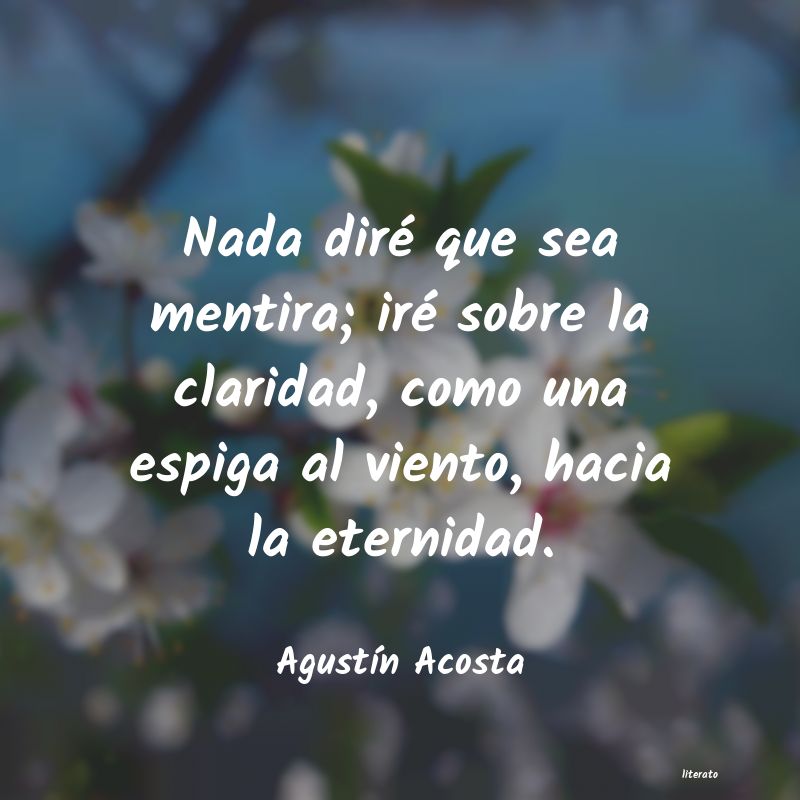 Frases de Agustín Acosta