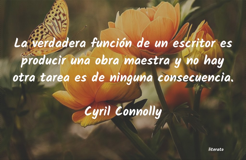 frases de Cyril Connolly