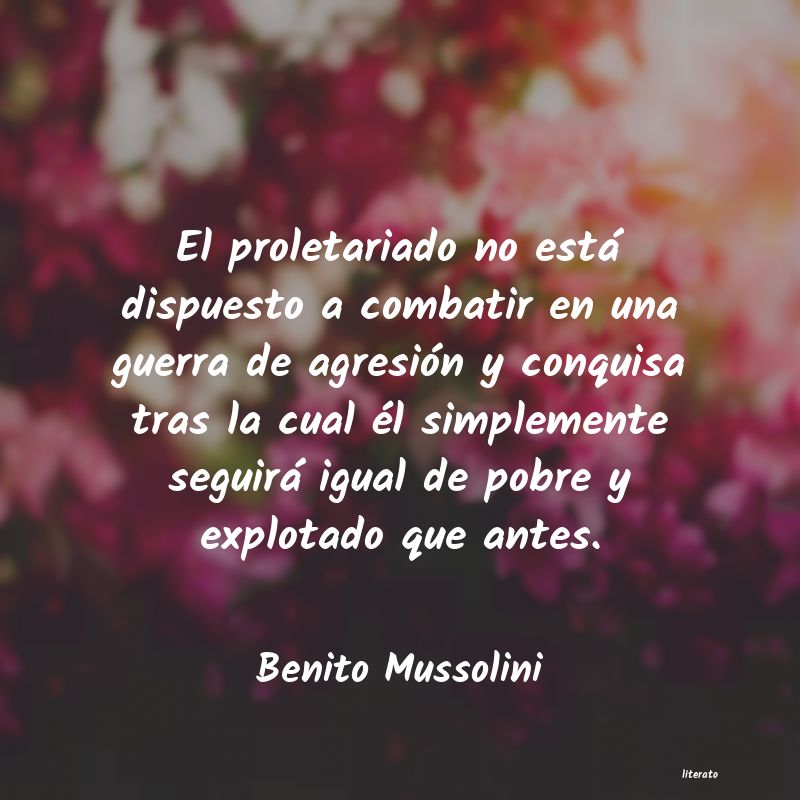 frases de Benito Mussolini