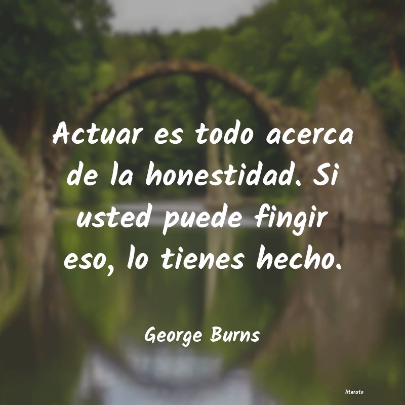 frases de George Burns
