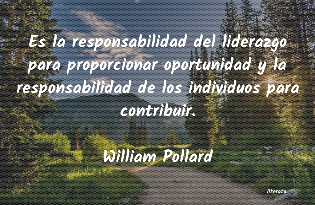 Frases de William Pollard
