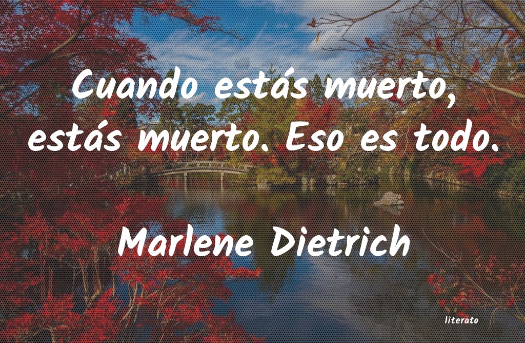 frases de Marlene Dietrich