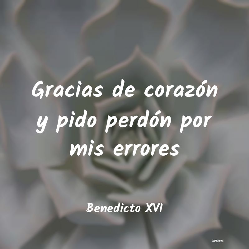 frases de Benedicto XVI