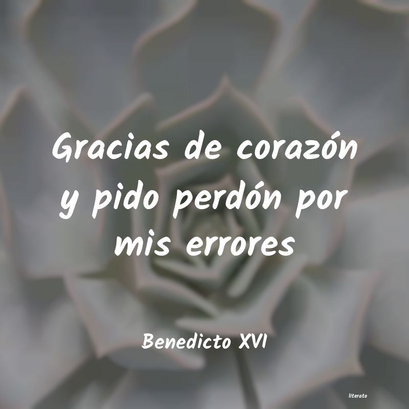 Frases de Benedicto XVI