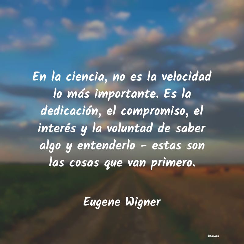 Frases de Eugene Wigner