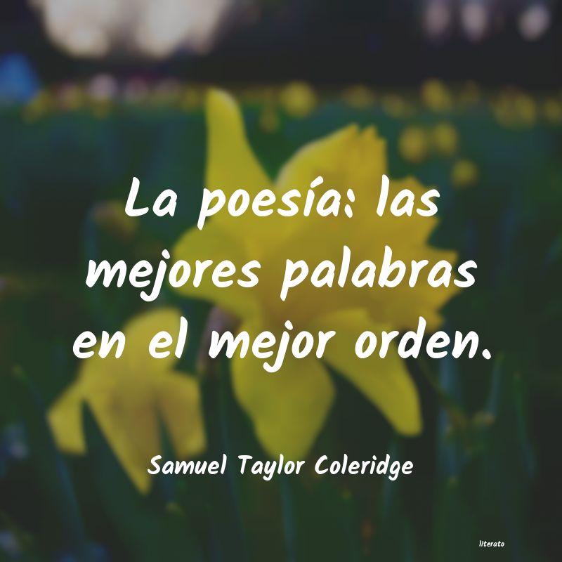 frases de Samuel Taylor Coleridge