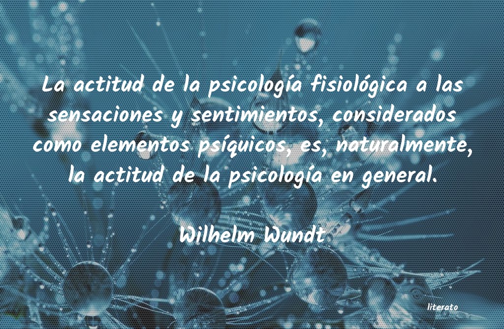 Frases de Wilhelm Wundt