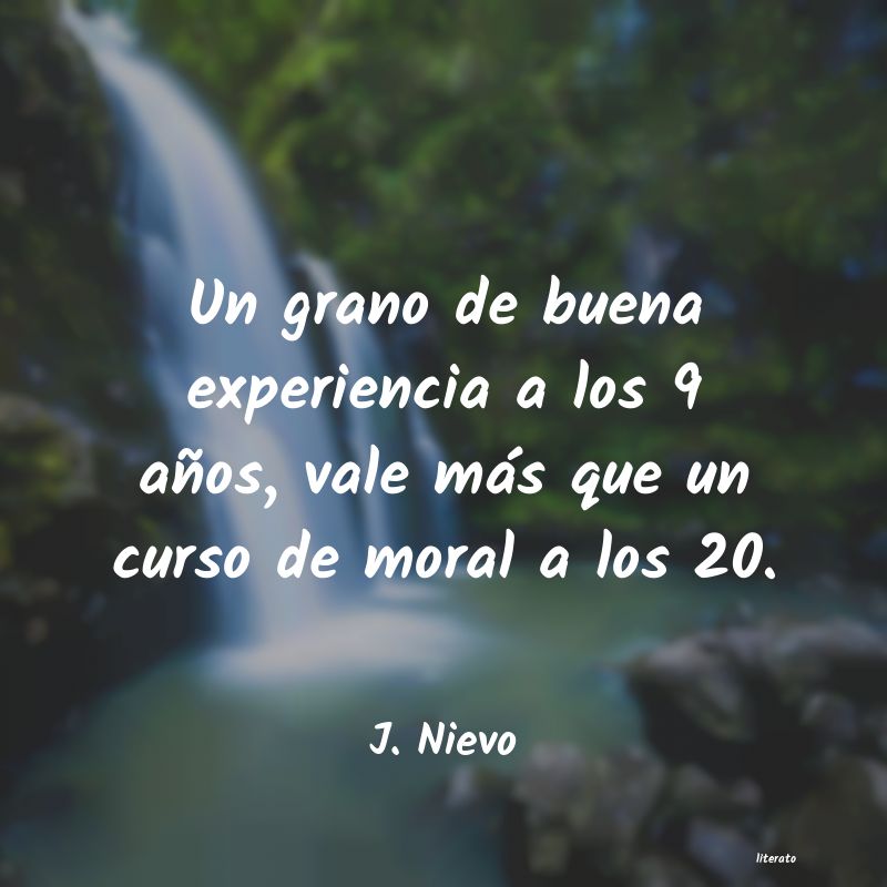 Frases de J. Nievo