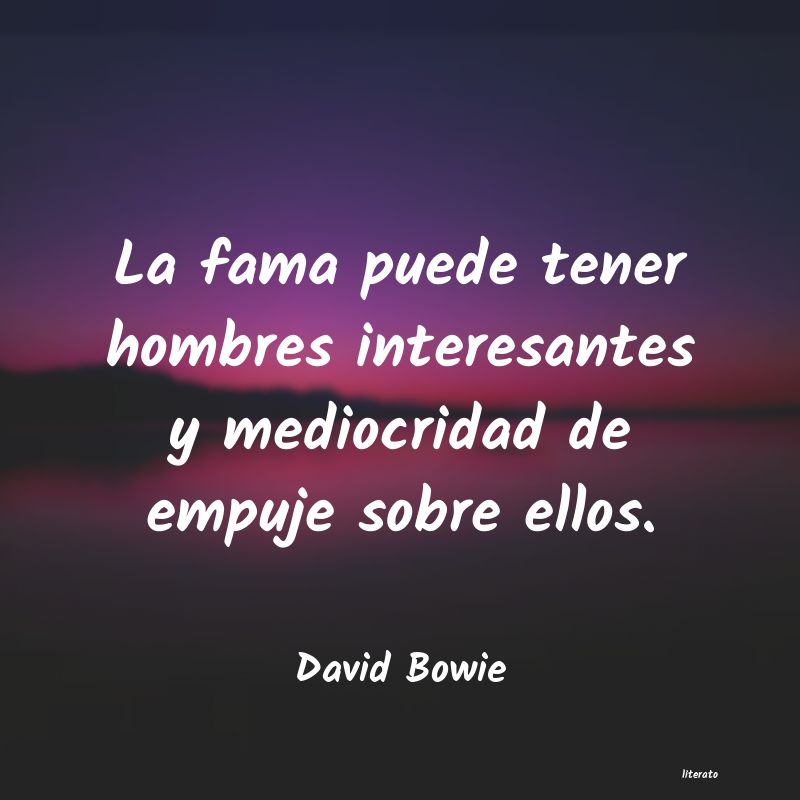 Frases de David Bowie