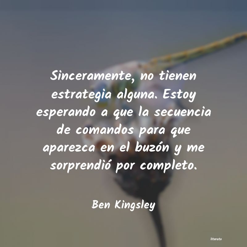 Frases de Ben Kingsley