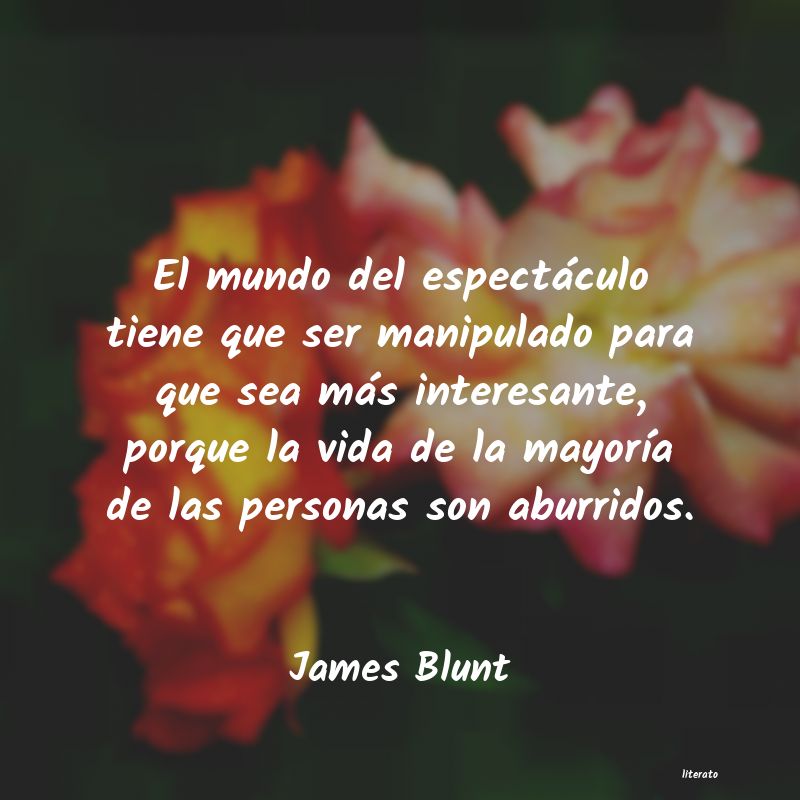 Frases de James Blunt - literato
