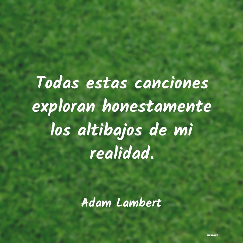 frases de Adam Lambert