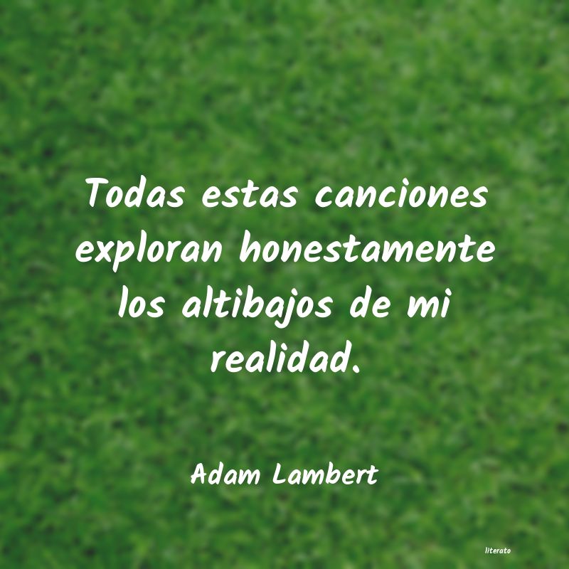 Frases de Adam Lambert