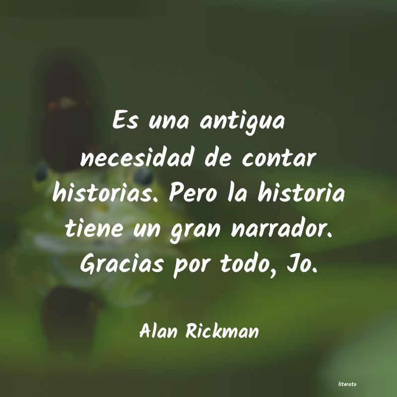 frases de Alan Rickman