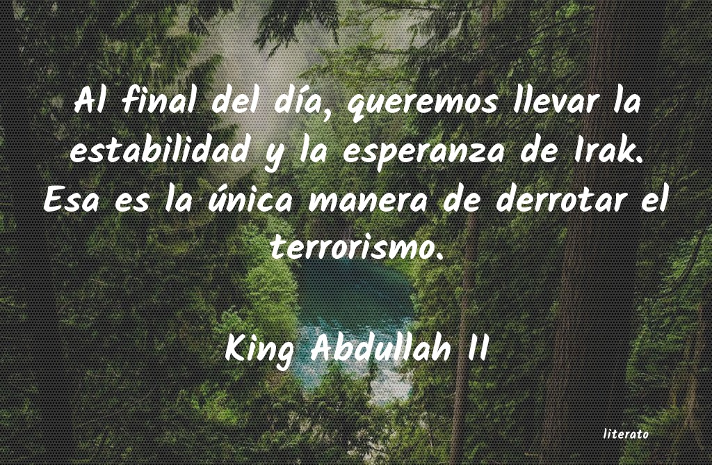 frases de King Abdullah II