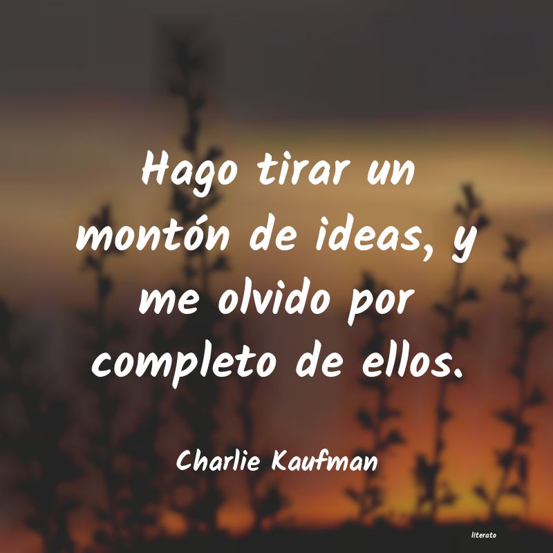 frases de Charlie Kaufman