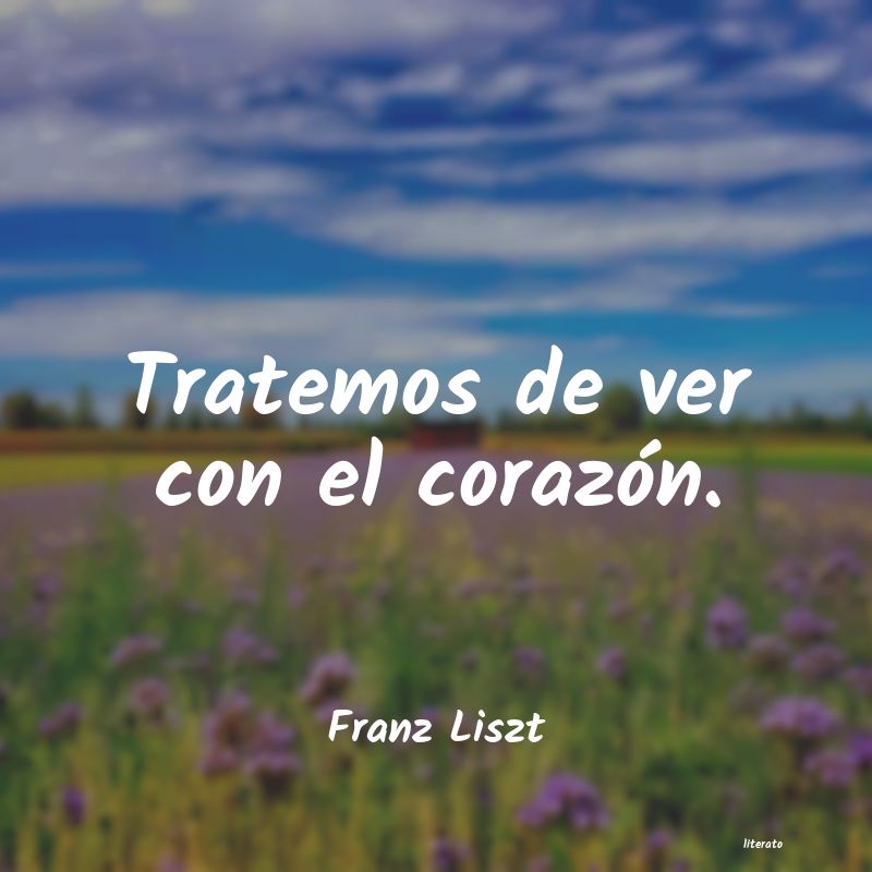 frases de Franz Liszt