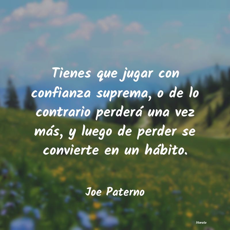frases de Joe Paterno