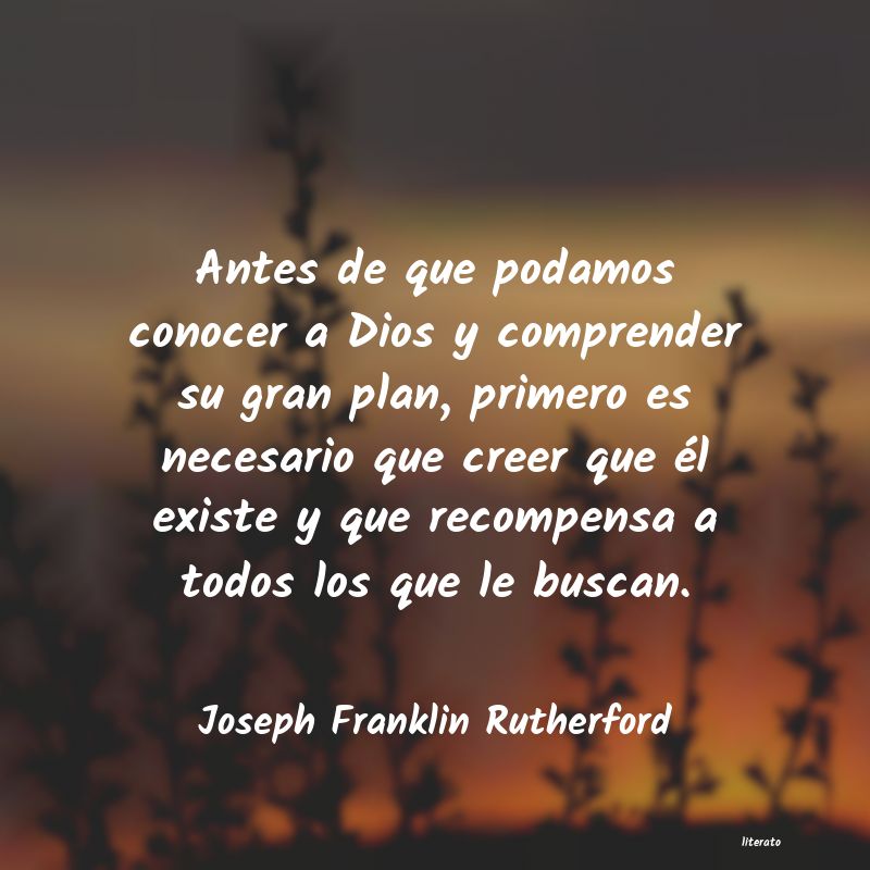 Frases de Joseph Franklin Rutherford