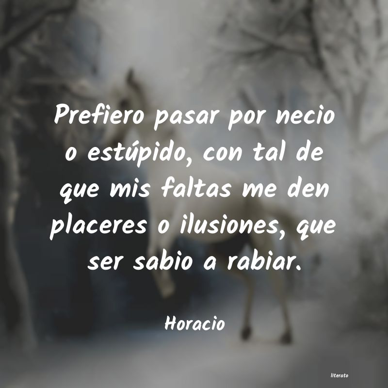 frases de Horacio