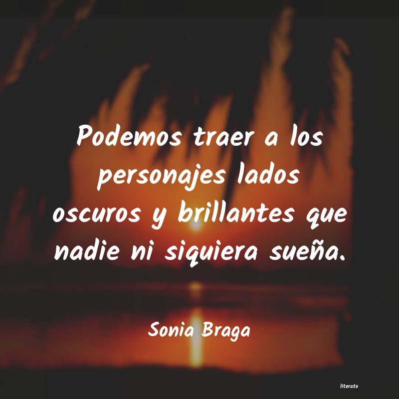 frases de Sonia Braga