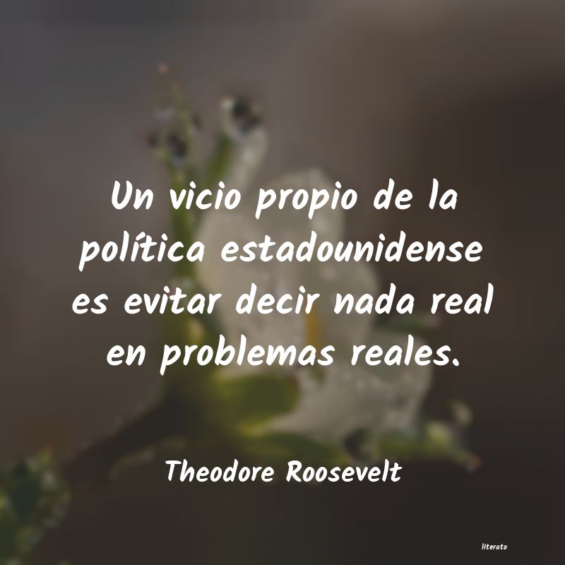 frases de Theodore Roosevelt
