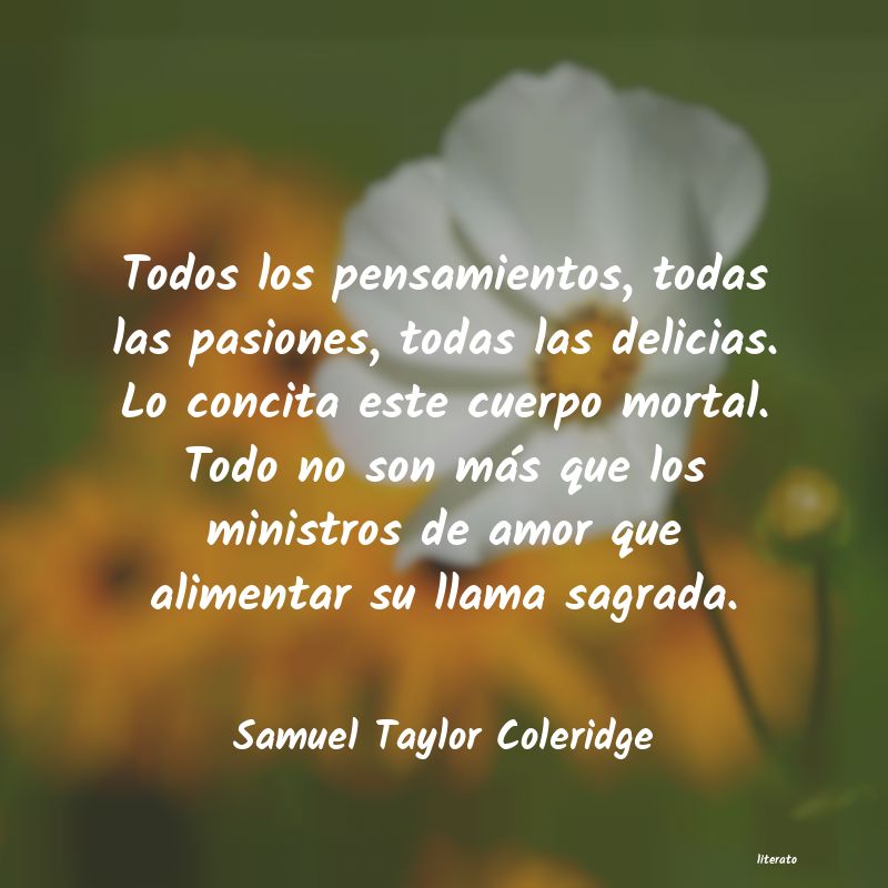 Frases de Samuel Taylor Coleridge