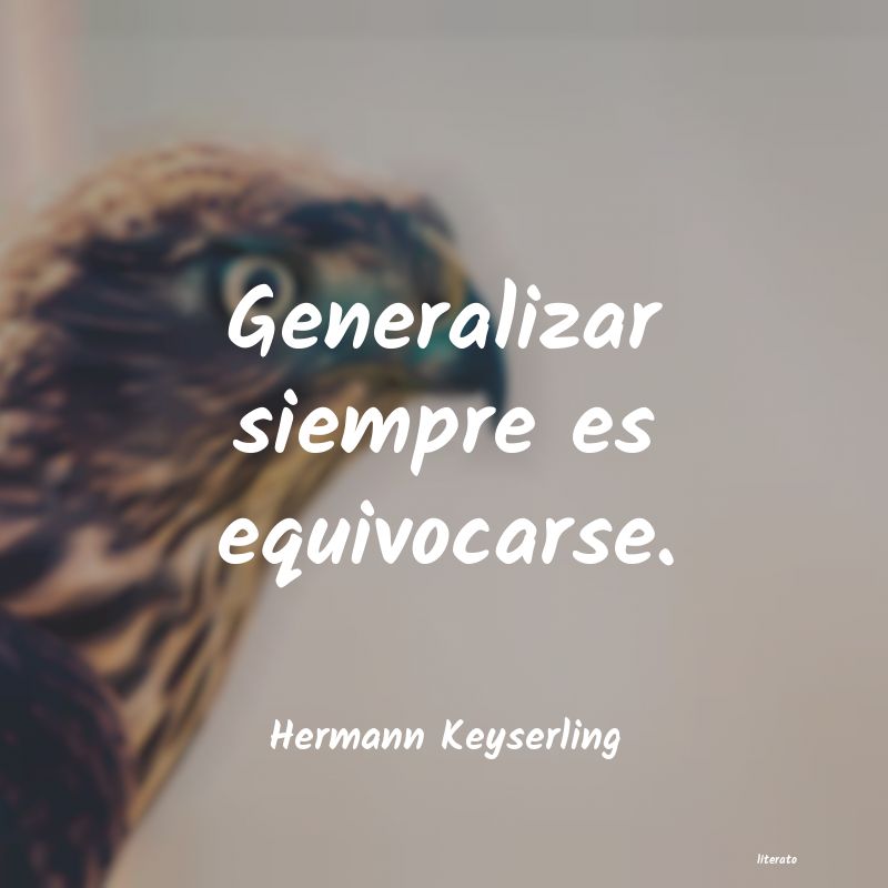 Frases de Hermann Keyserling