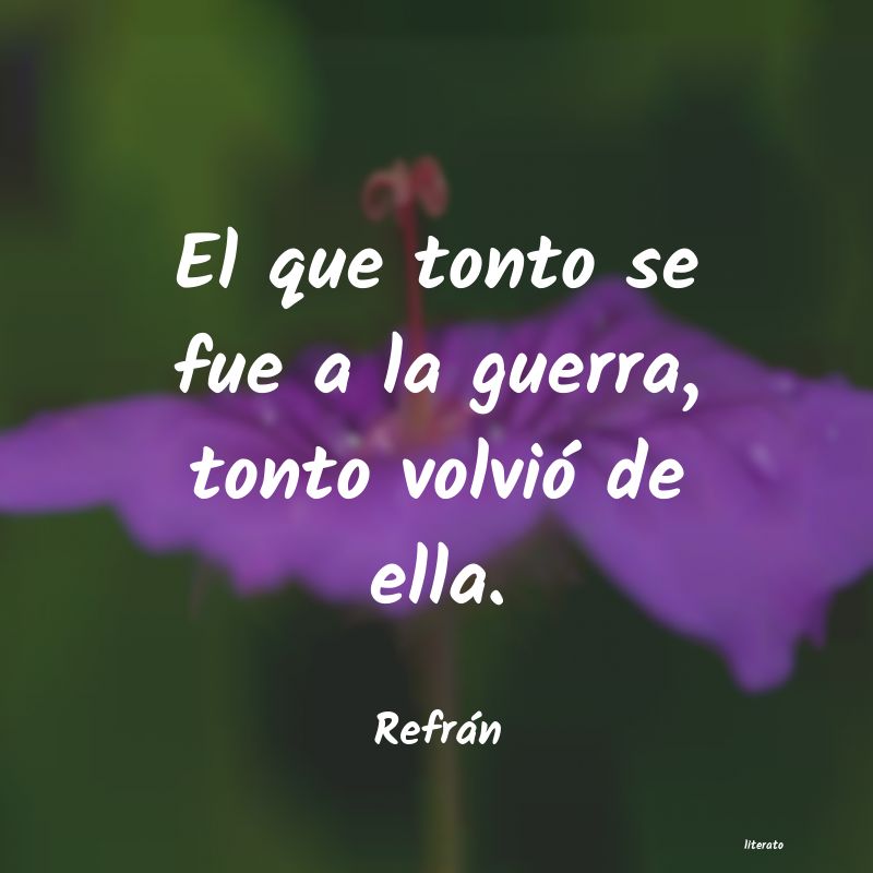 Frases de Refrán