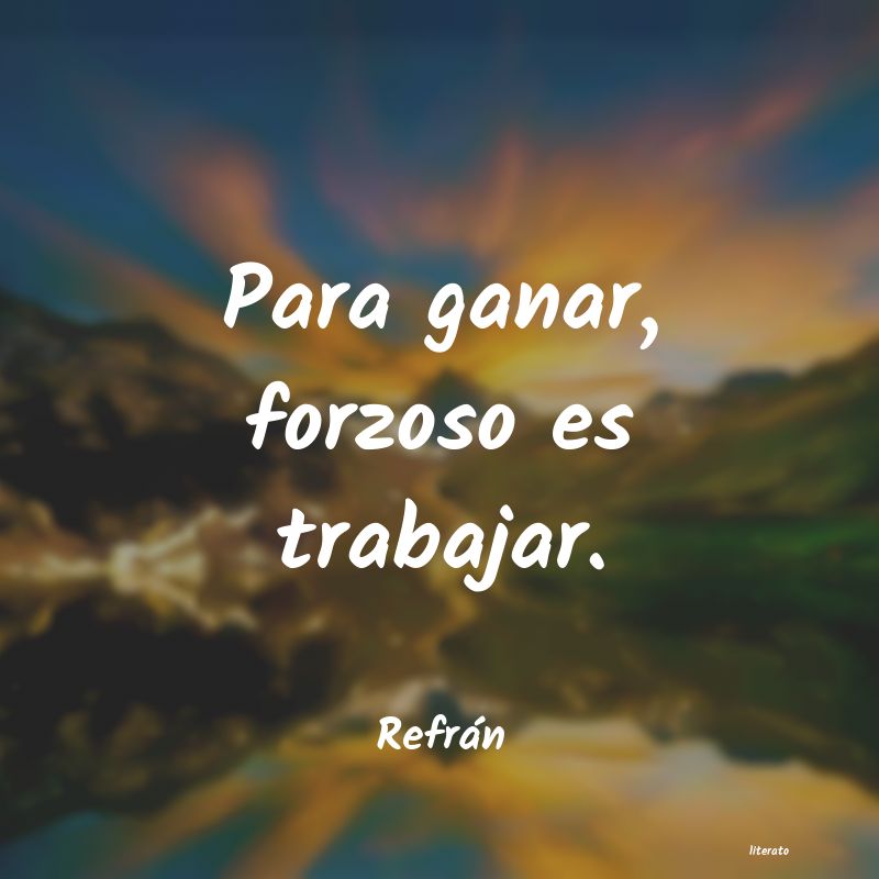 Frases de Refrán