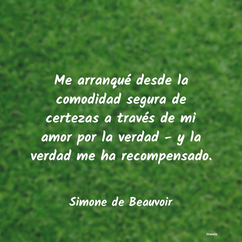 Frases de simone de beauvoir sobre el amor - Literato