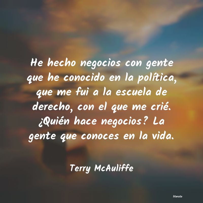 Frases de Terry McAuliffe
