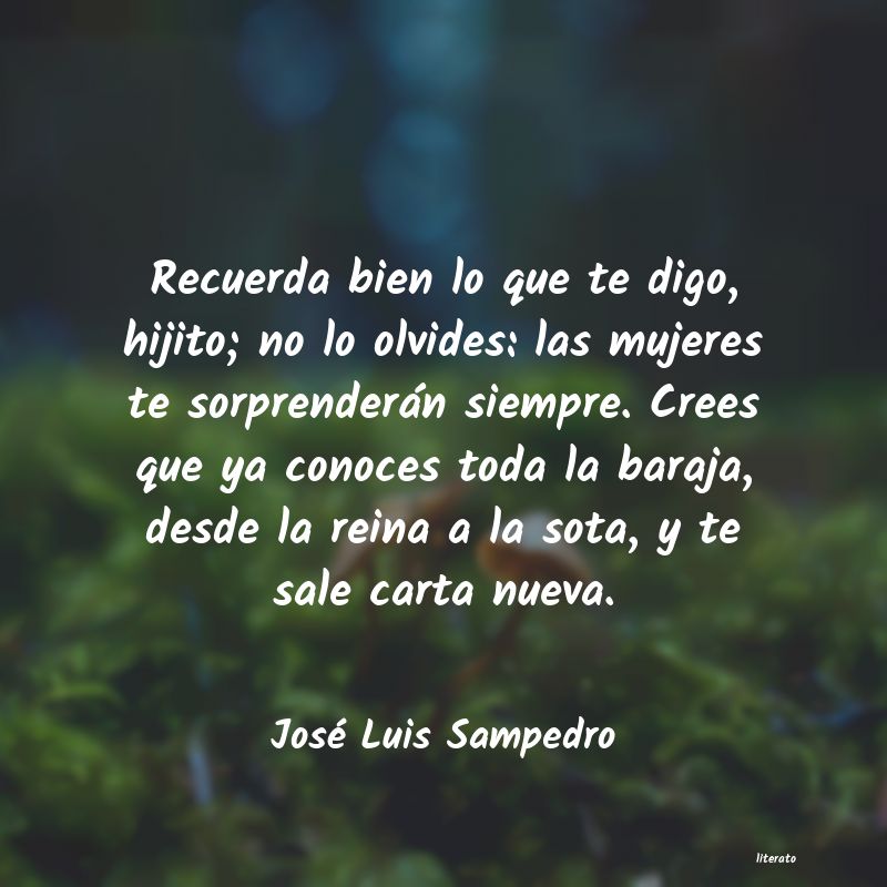frases de José Luis Sampedro