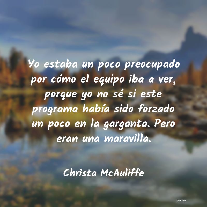 Frases de Christa McAuliffe