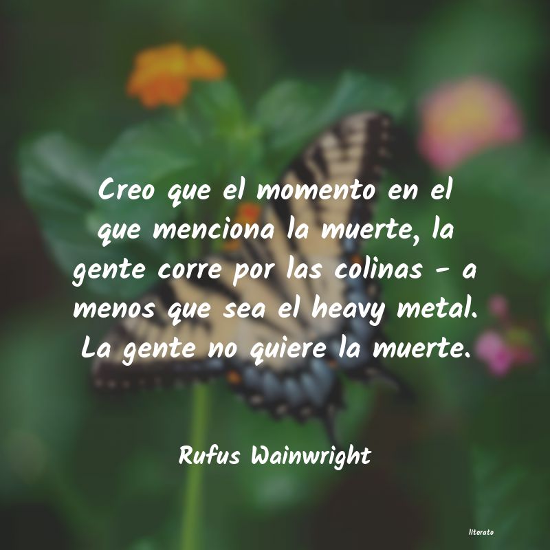 frases de Rufus Wainwright