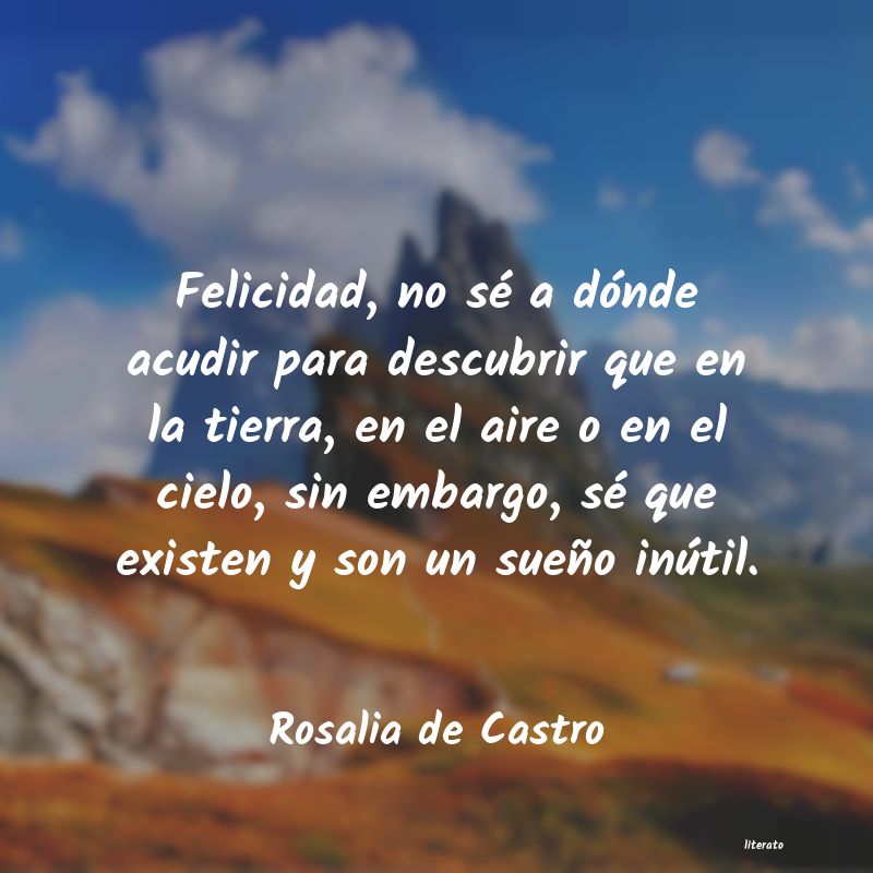frases de Rosalia de Castro