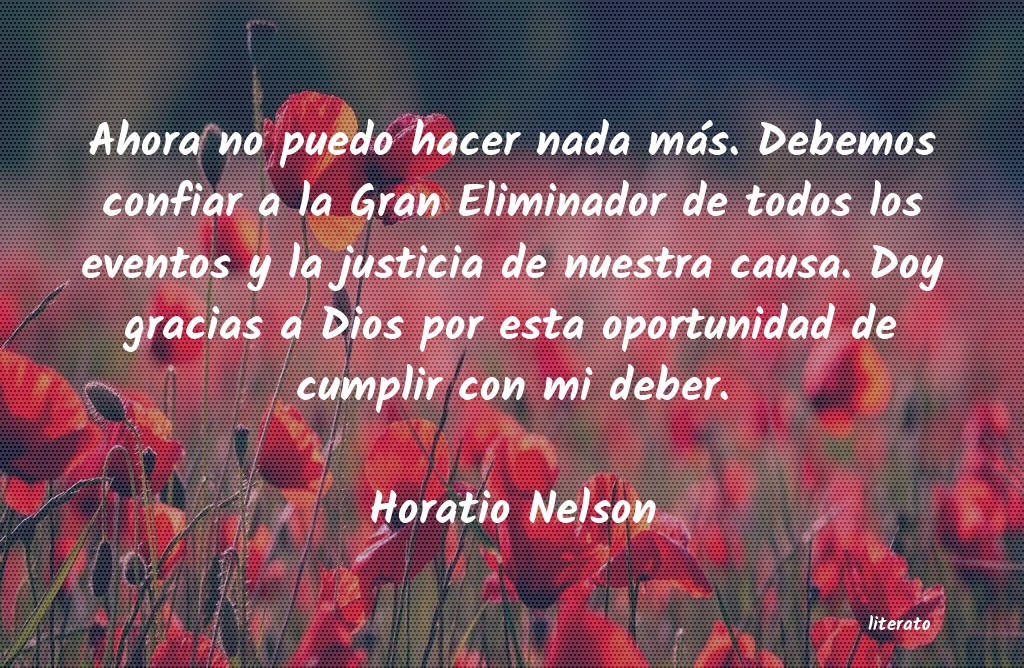 frases de Horatio Nelson