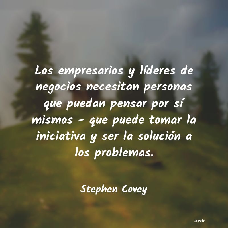 Frases de Stephen Covey