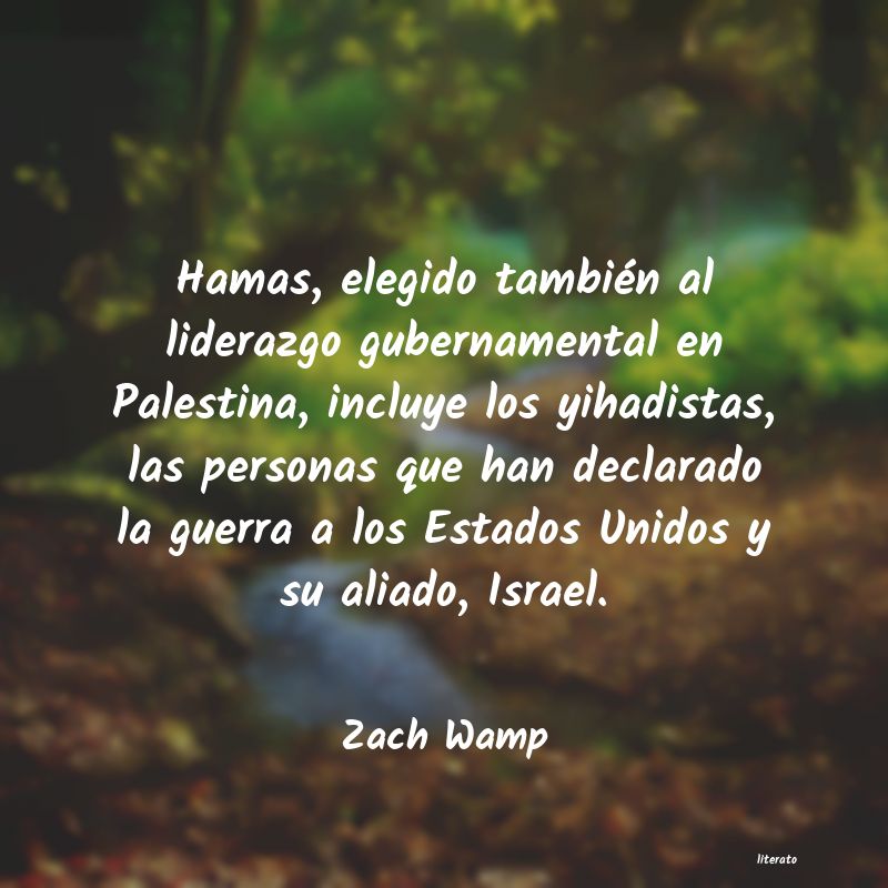 Frases de Zach Wamp