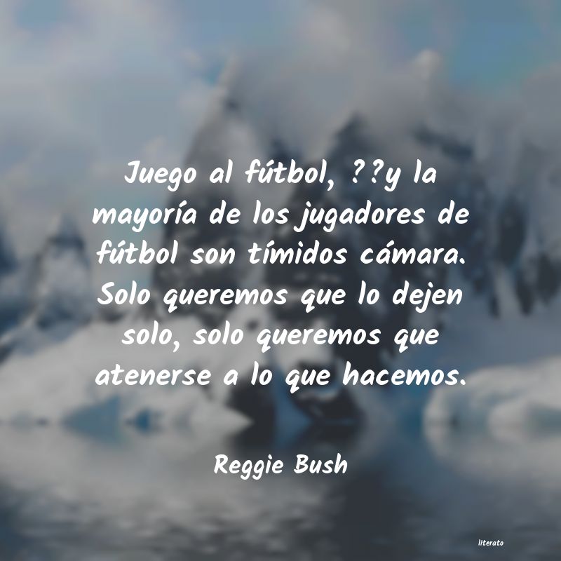 frases de Reggie Bush