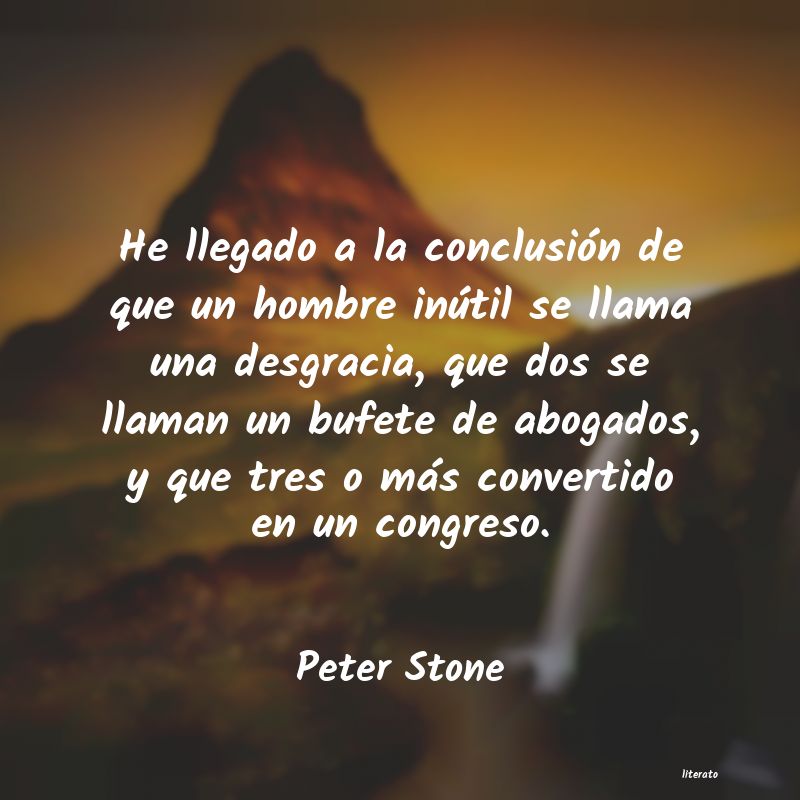 Frases de Peter Stone