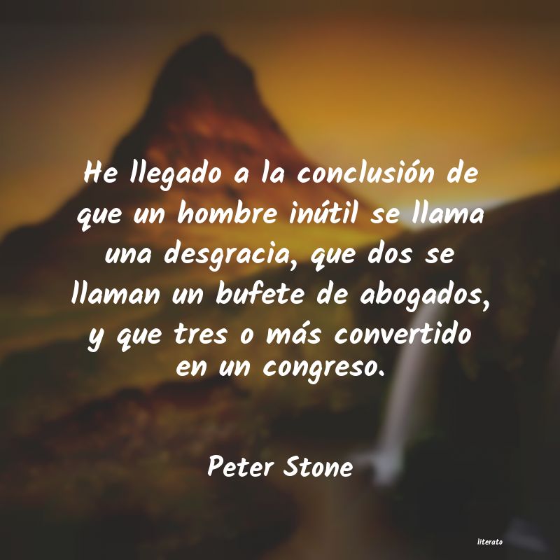 frases de Peter Stone