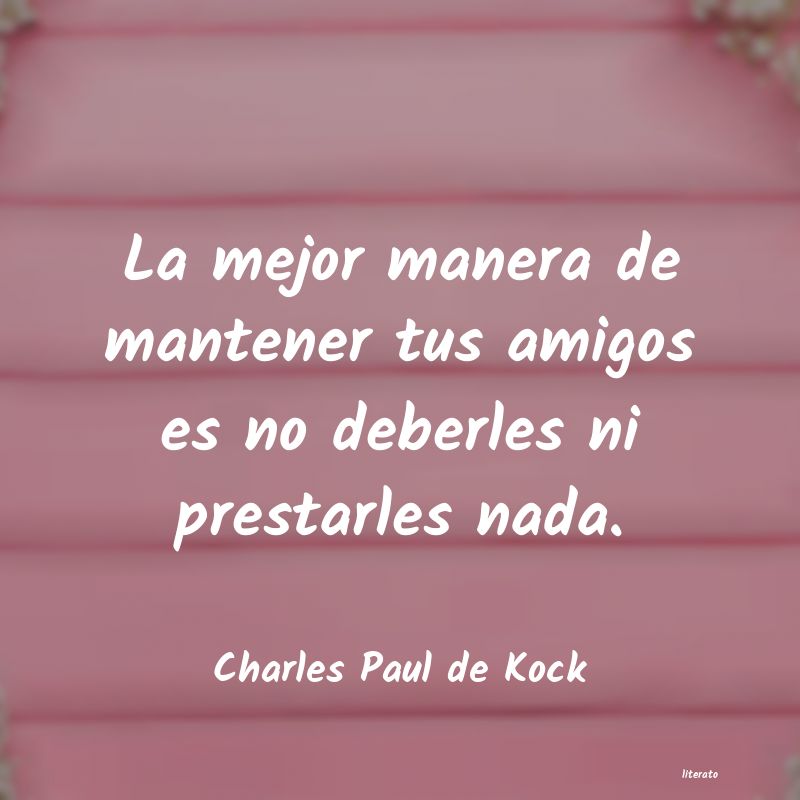 Frases de Charles Paul de Kock
